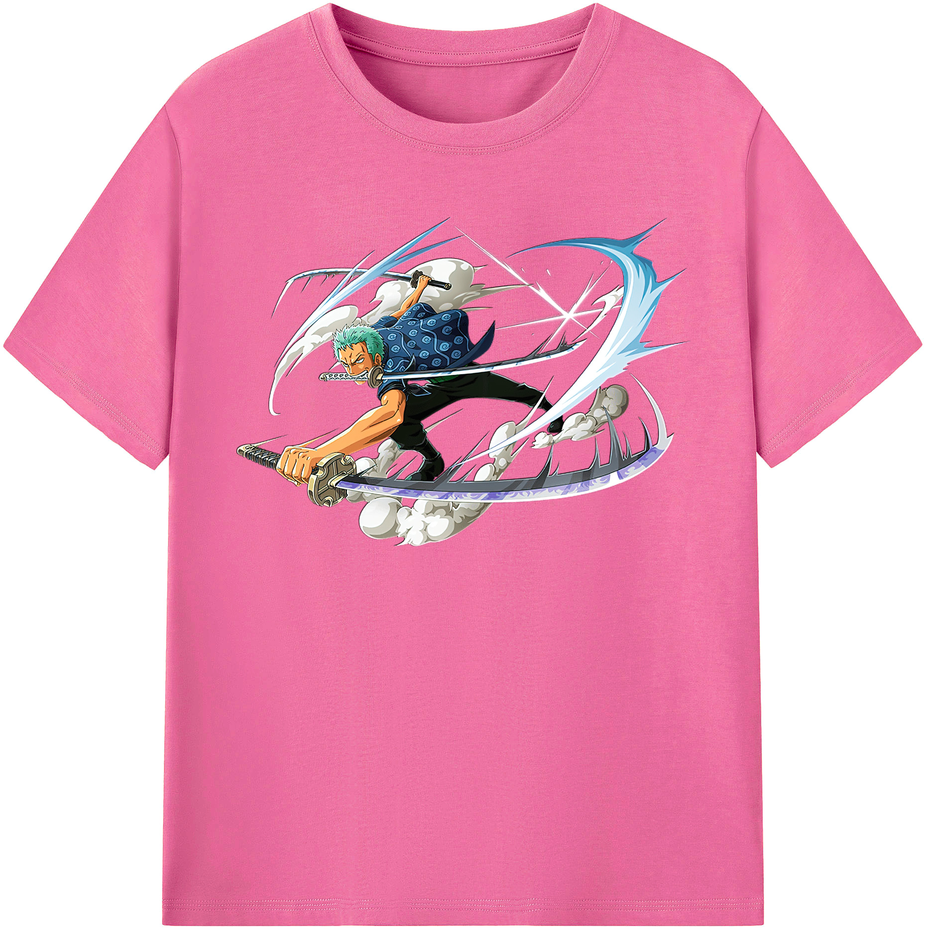 ワンピース ロロノア・ゾロ ONE PIECE Roronoa Zoro レディースカジュアルプリントTシャツ（綿100％）